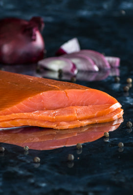 Rotlachs kaltgeräuchert, ganze Seite