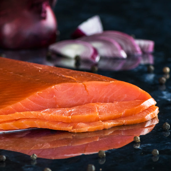 Rotlachs kaltgeräuchert, ganze Seite